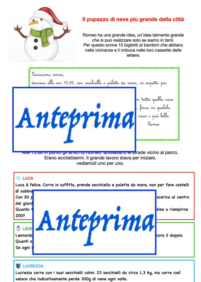 Problemi a lieto fine- 4 serie, 48 problemi per una matematica di Natale per vacanze e didattica a stazioni