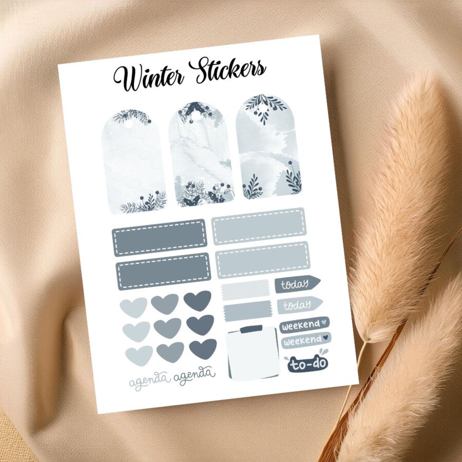 Stickers agenda inverno