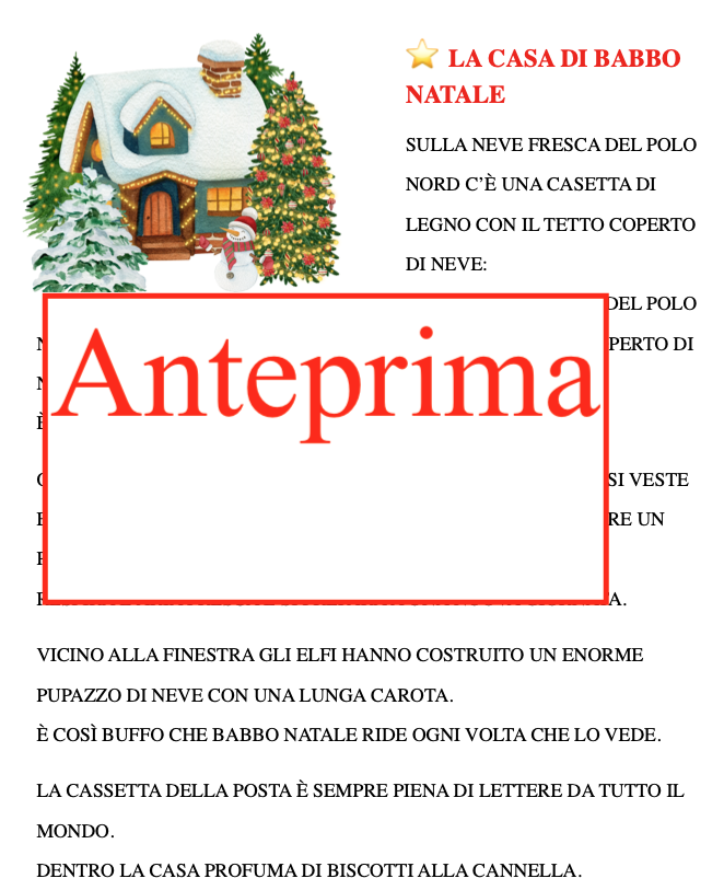 Magia al Polo Nord- la casa di Babbo Natale e la fabbrica dei giocattoli- classe 1-3