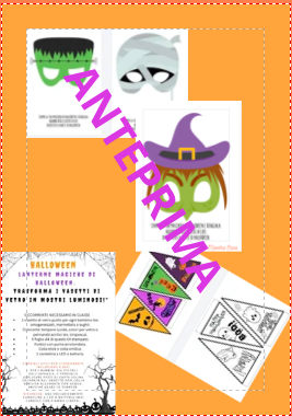 Kit mega Halloween: festoni, maschere, labirinti, disegni da colorare e lavoretti (Infanzia e Primaria)