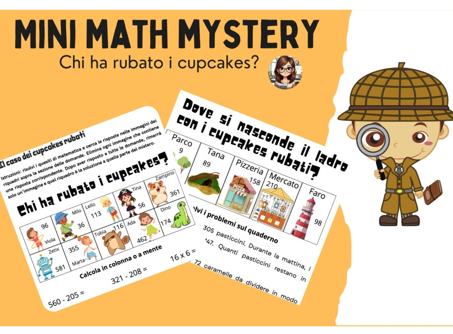 Mini Math Mystery: chi ha rubato i cupcakes?