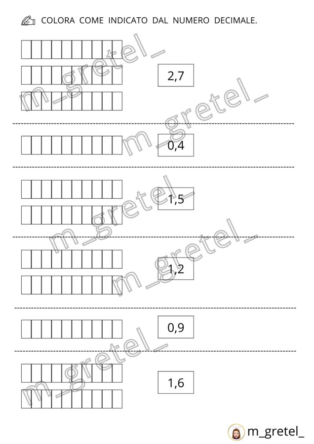 I NUMERI DECIMALI: I DECIMI
