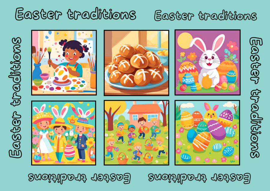 Easter Time: Easter Traditions Mini book