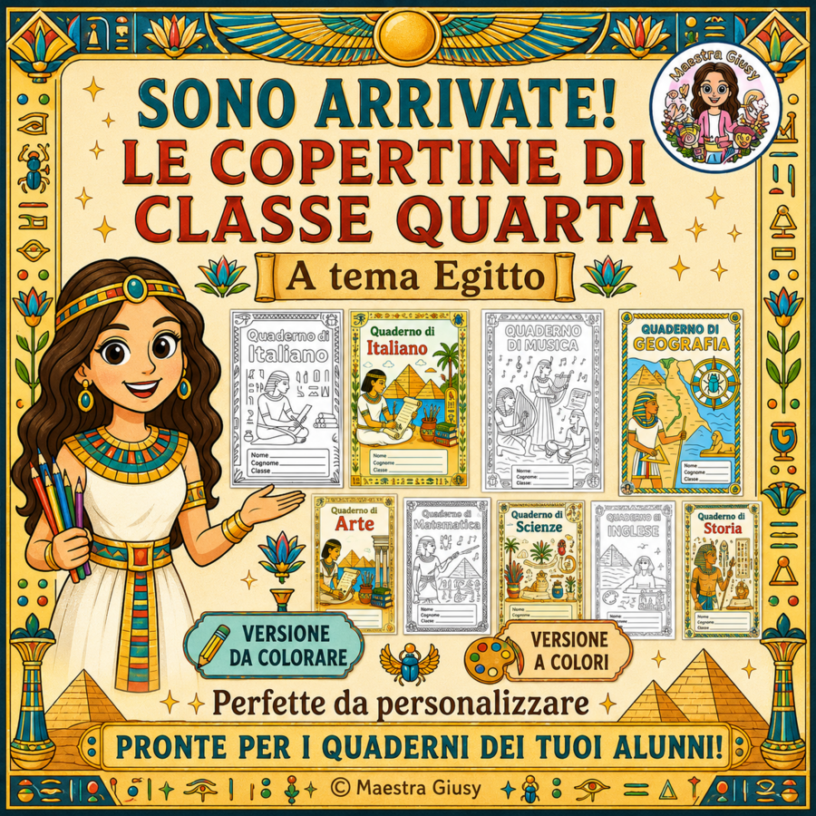 Copertine Classe Quarta_Antico Egitto