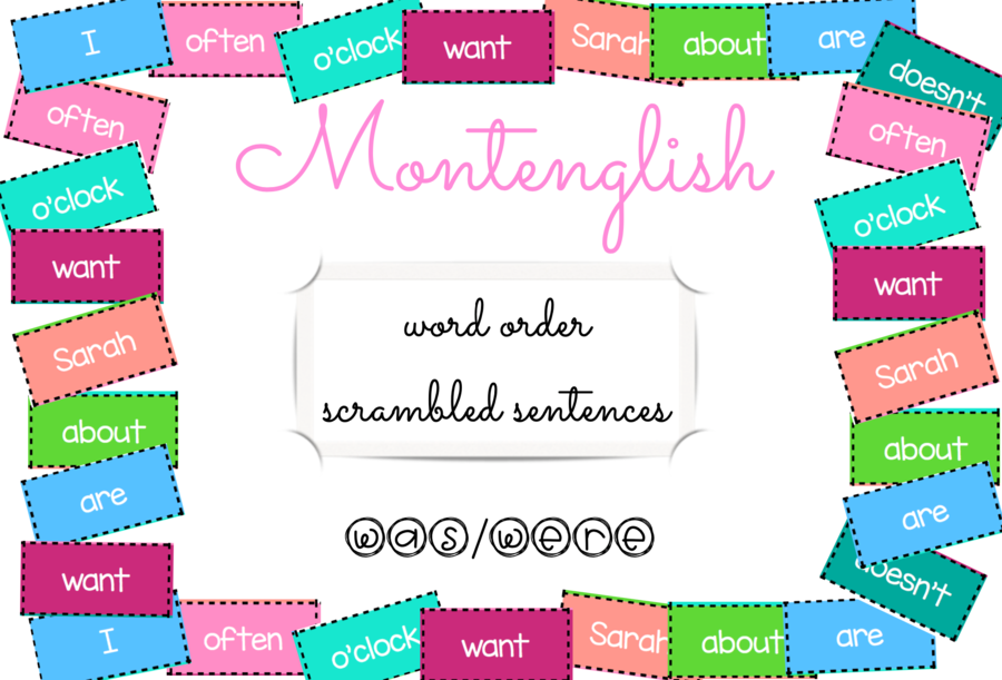 Scrambled Sentences: was/were