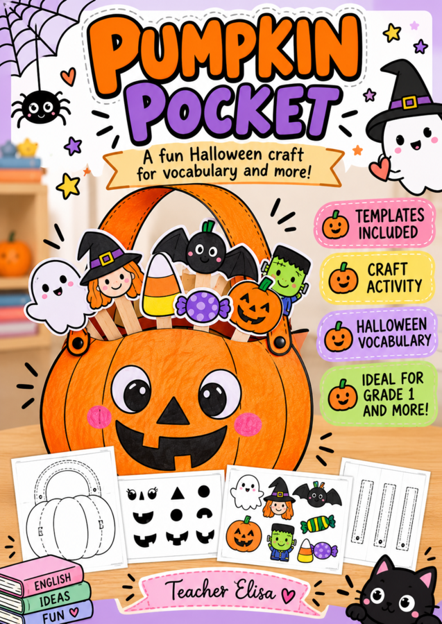 Halloween Craft - Pumpkin Pocket