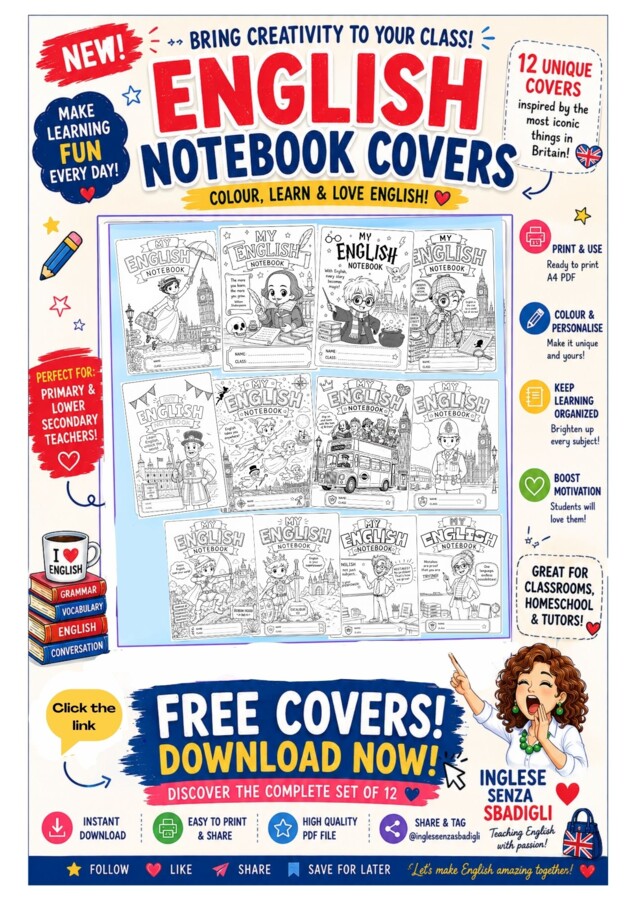 🇬🇧 GIVE YOUR ENGLISH NOTEBOOK A NEW LOOK!