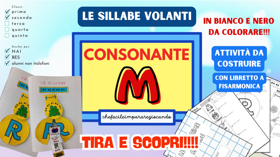 LA M VOLANTE - SILLABE MA ME MI MO MU - CLASSI PRIMA E SECONDA