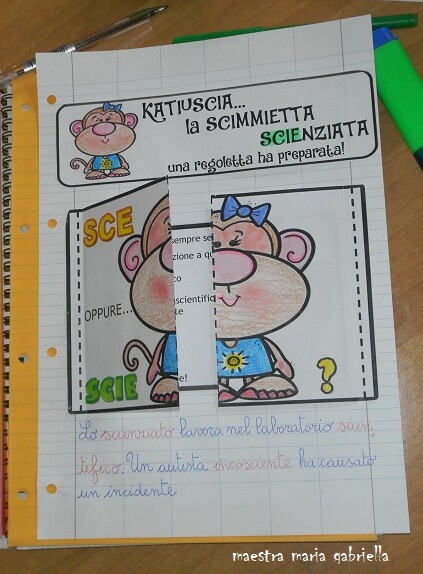 SCI SCE SCIE la scimmietta scienziata pop up