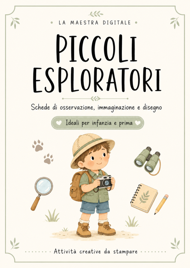 PICCOLI ESPLORATORI – Schede creative di osservazione, immaginazione e disegno