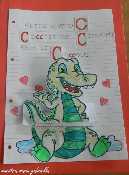 Suoni duri di C in Coccodrillo Corradino interattivo
