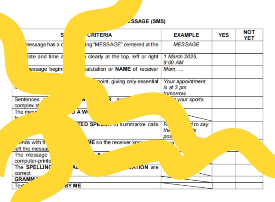 Criteri per la scrittura in lingua inglese – scuola primaria e scuola media | Success criteria for writing in English – primary and lower secondary schools
