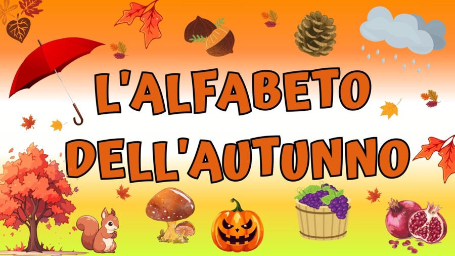 🍁🍂L'ALFABETO DELL'AUTUNNO: per conoscere i vocaboli relativi a questa stagione🍁🍄🍇🎃-