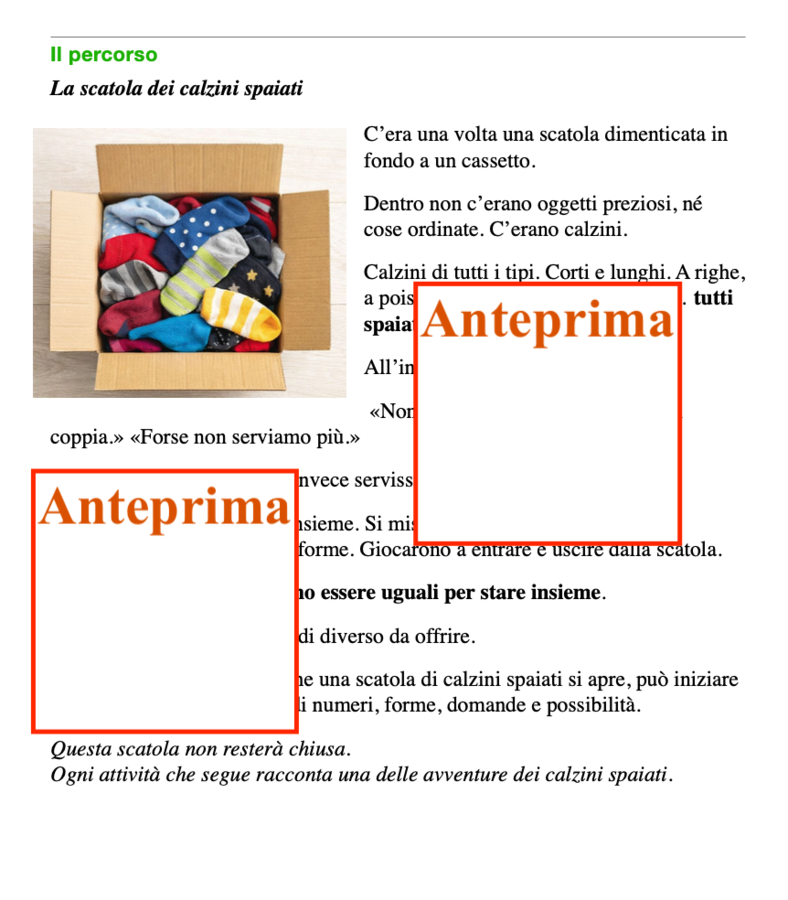 La matematica concreta dei calzini spaiati in stile Montessori; classi I-II-III (adattabie alla scuola dell'infanzia)
