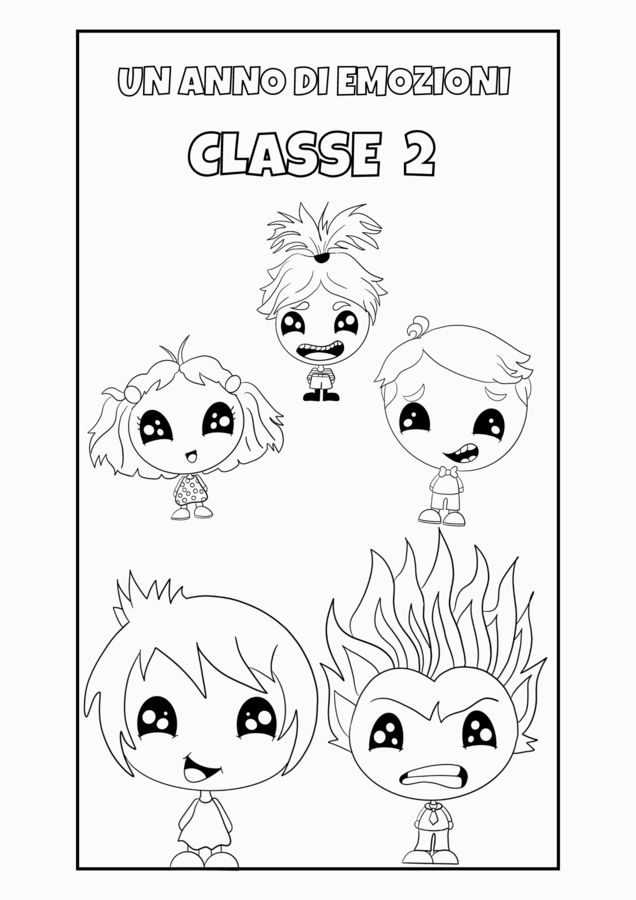 Poster PORTA da colorare CLASSE 2