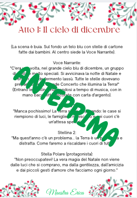 Copione Recita di Natale "Il Grande Concerto delle Stelle" - Inclusivo e facile per la Scuola Primaria (Classi 1ª, 2ª, 3ª)