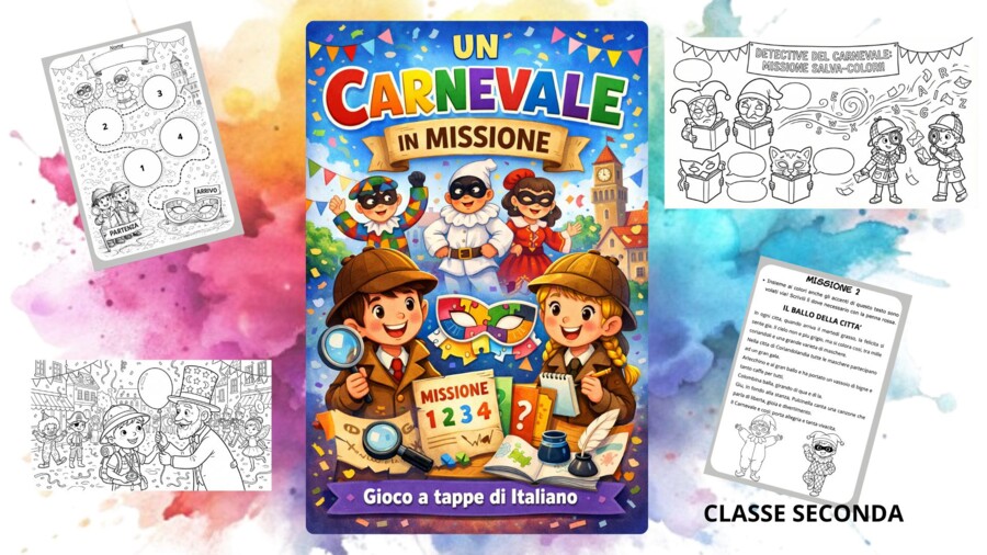 Missione di Carnevale: gioco didattico a tappe di italiano