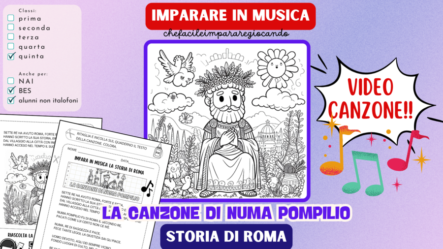I ROMANI - I SETTE RE DI ROMA - LA CANZONE DI NUMA POMPILIO