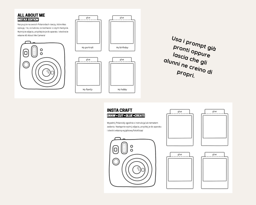 All About Me  in formato INSTAX