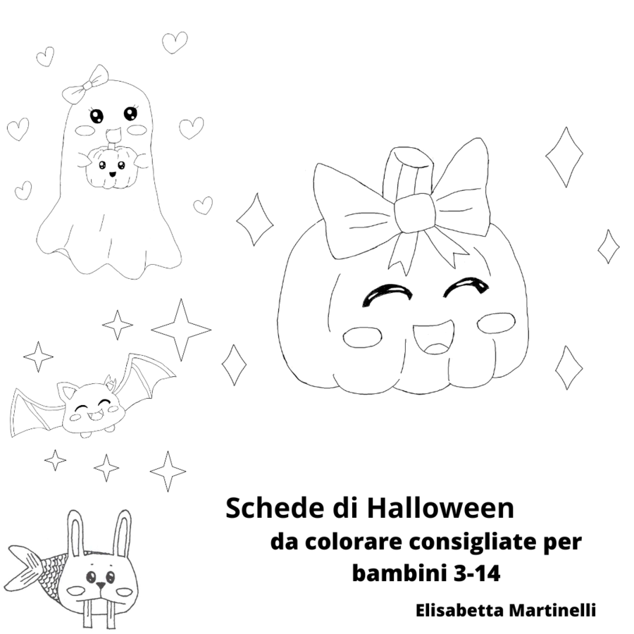 Scheda da colorare - Zucchetta di Halloween