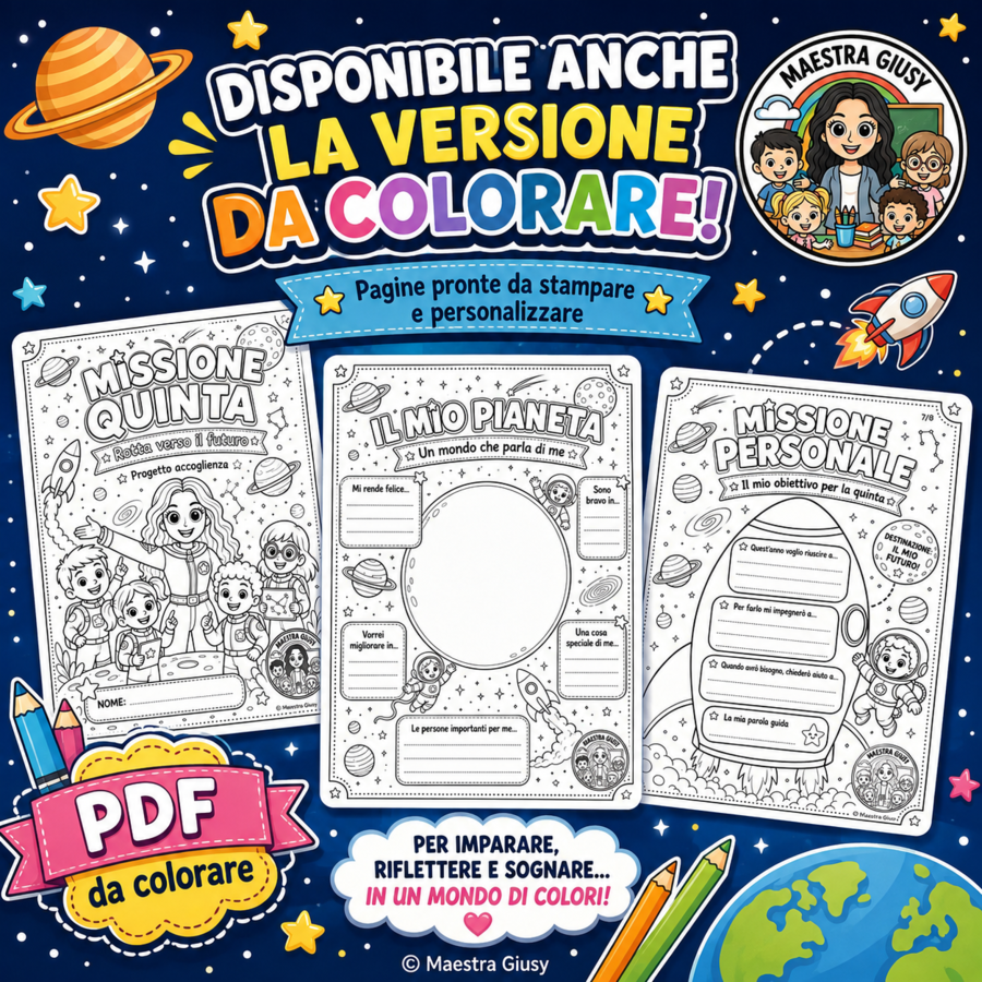 Progetto Accoglienza classe Quinta _ Missione Quinta