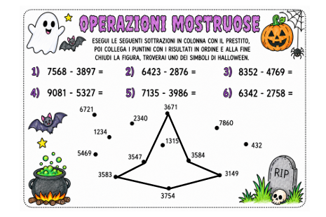 Quaderno di ottobre di matematica in classe terza