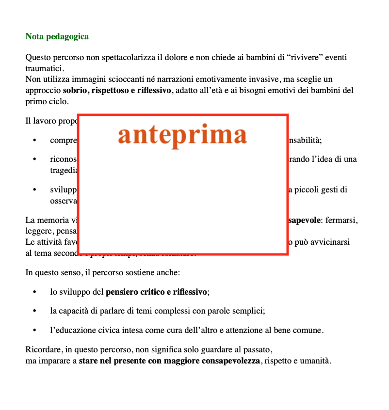 Le pietre di inciampo; Un mosaico per la memoria