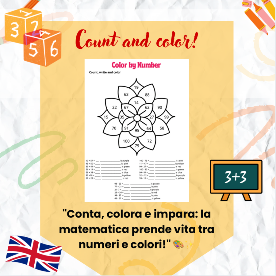 Count and color: gioca con l'inglese e la matematica