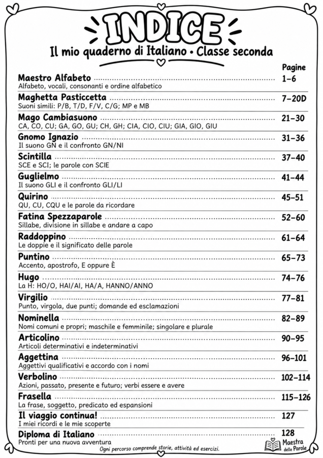 Il mio quaderno di italiano - classe seconda