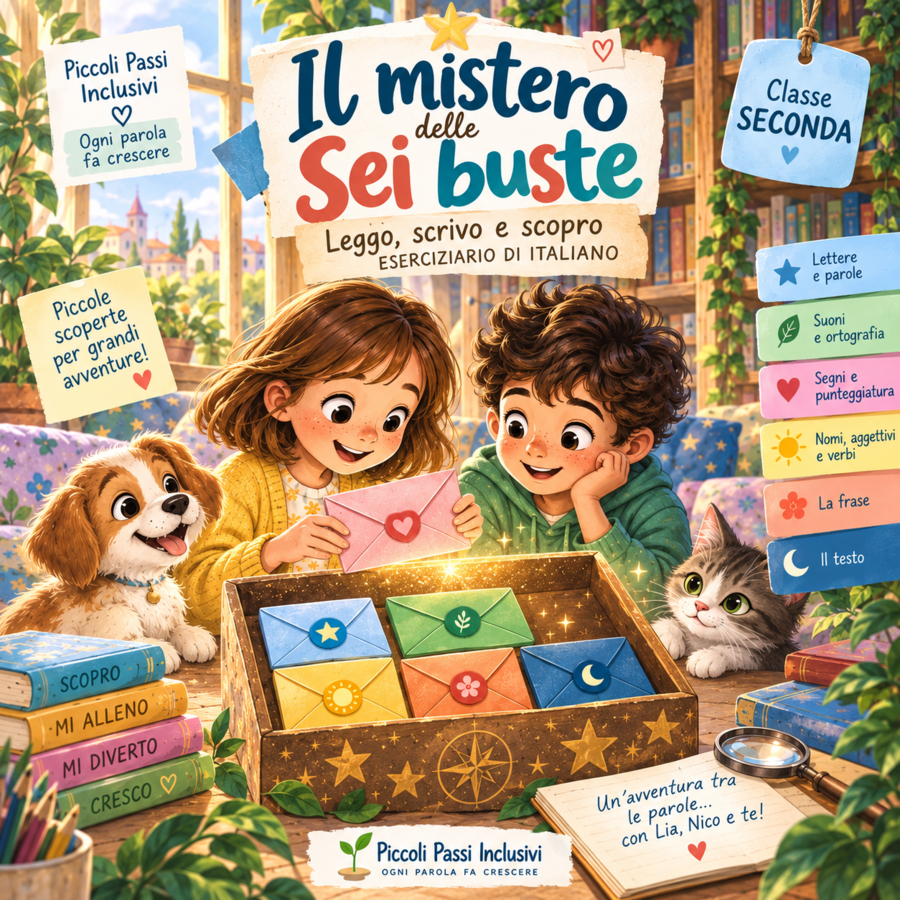 Il mistero delle sei buste: eserciziario di italiano per la classe seconda.
