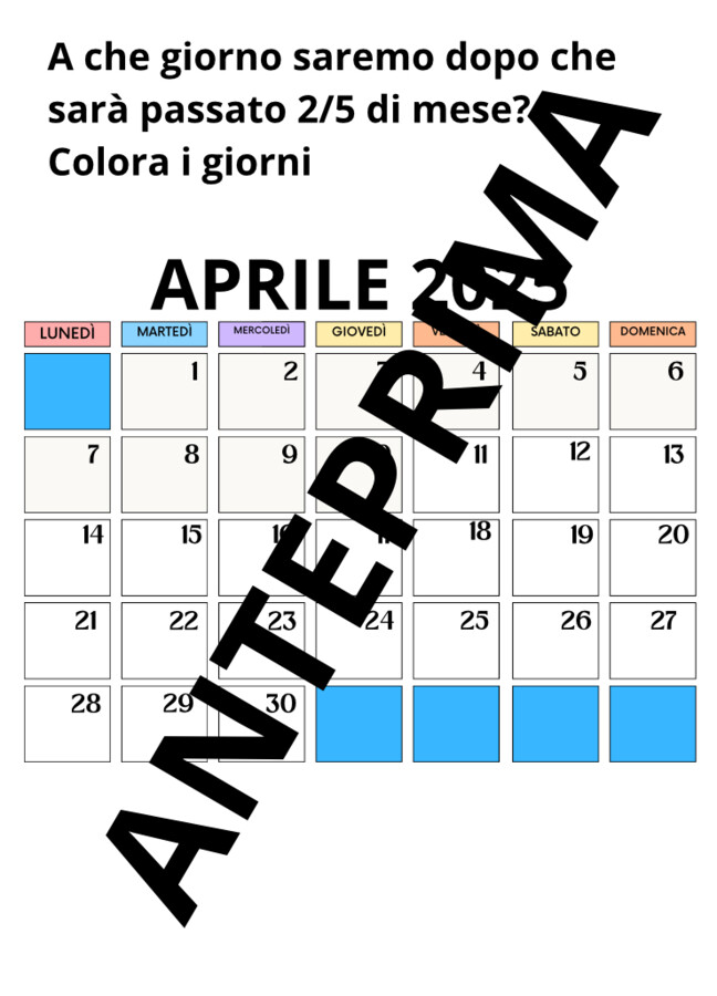 Frazioni e scorrere o del tempo
