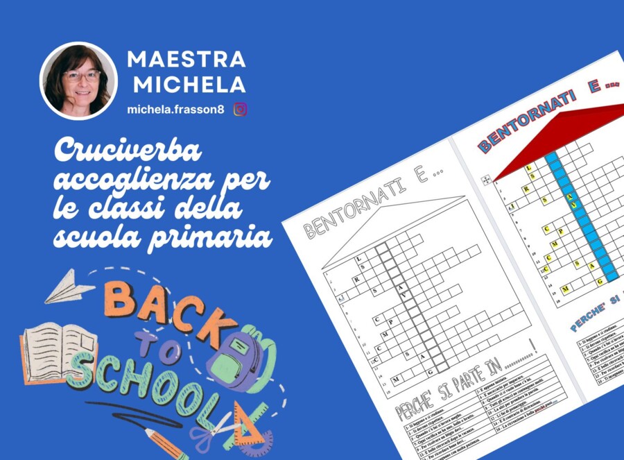 Cruciverba per attività di accoglienza