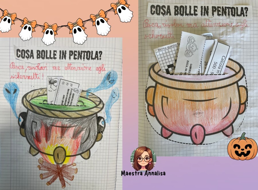 Cosa bolle in pentola? Esercizi matematici a tema Halloween