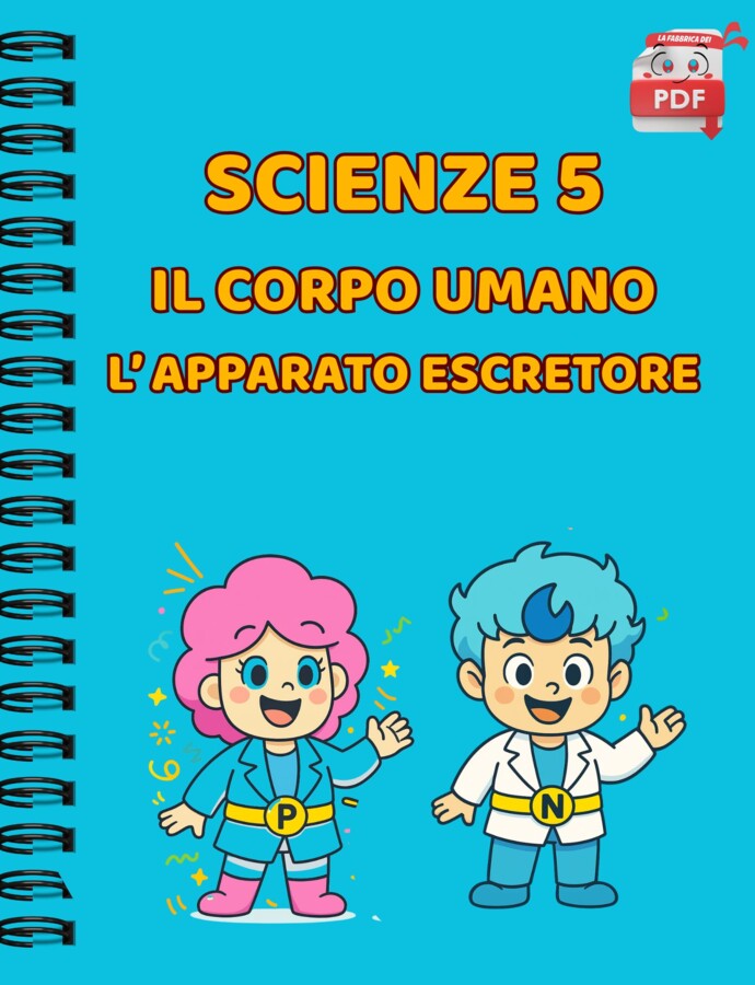IL QUADERNO DI SUPER SCIENZE cl.5 – L’apparato escretore