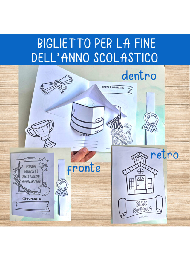 🎓 POP‑UP DIPLOMA PER LA FINE DELL’ANNO SCOLASTICO