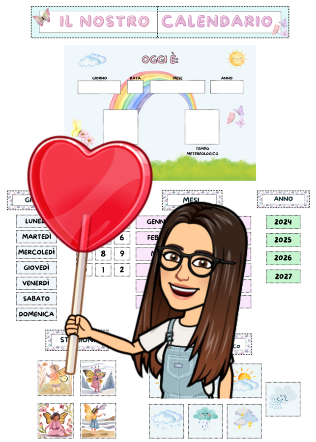 Calendario da parete a tema farfalle!