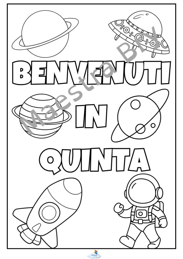 POSTER COLLABORTIVO BENVENUTI IN QUINTA