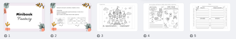 Minibook Fantasy per la Scuola Primaria in PDF