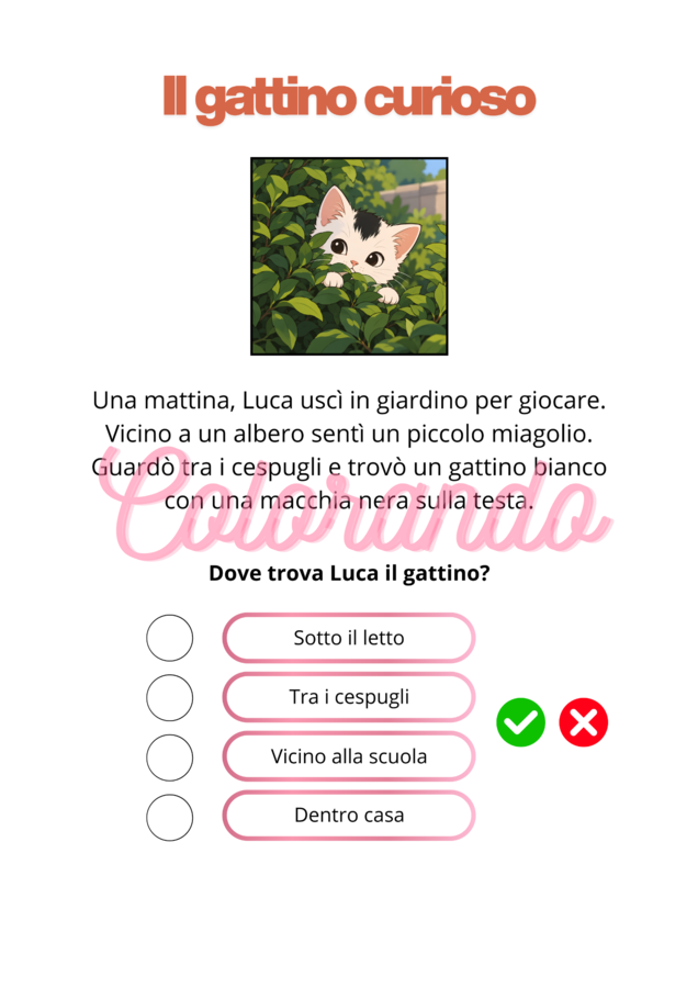 Comprensione del testo  2. Schede operative per classe seconda e terza primaria