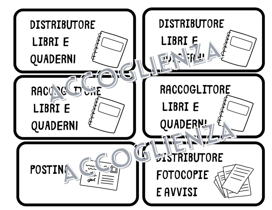 Accoglienza: incarichi scolastici
