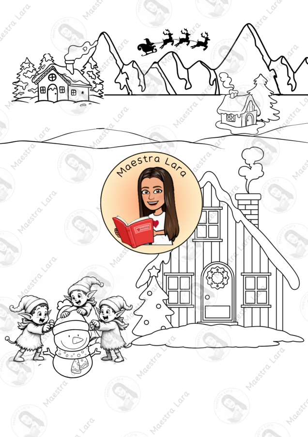 Vicino - lontano nel villaggio di Babbo Natale