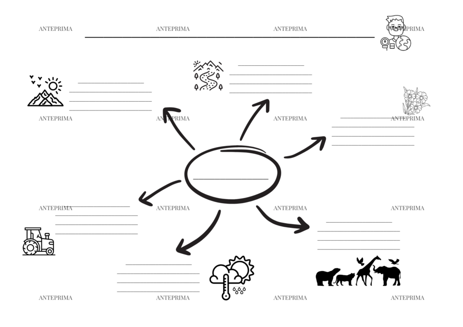 Mappa concettuale_ "che cosa fa il geografo?"_ cl. 3^ primaria
