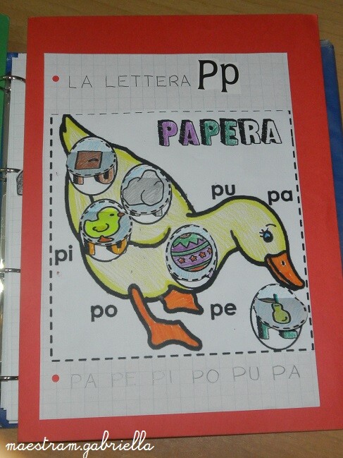 Lettera P di Paperine