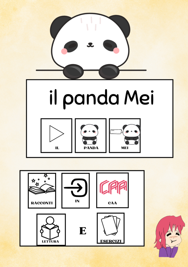 Racconto CAA ed esercizi: il panda Mei
