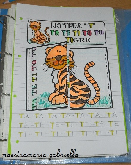Lettera T creativa pop up