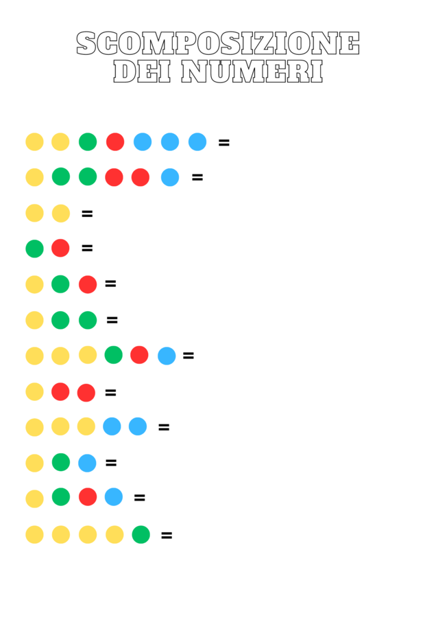SCOMPOSIZIONI NUMERICHE (migliaia, centinaia, decine, unità)
