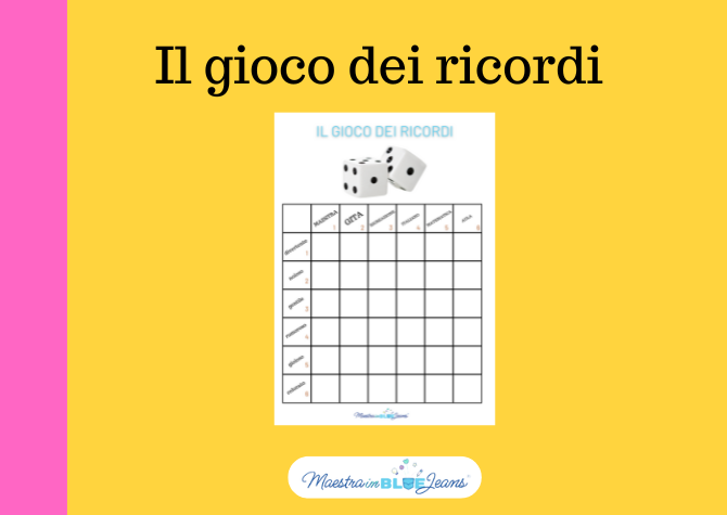 Il gioco dei ricordi - scrittura creativa