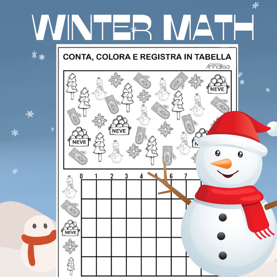 Conta, colora e registra in tabella