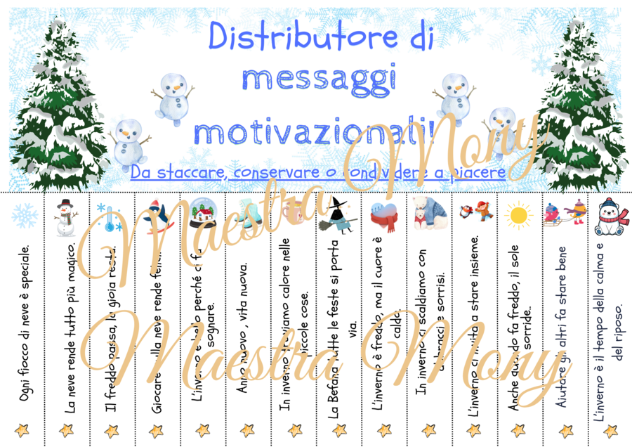 Distributore di messaggi motivazionali! Gennaio
