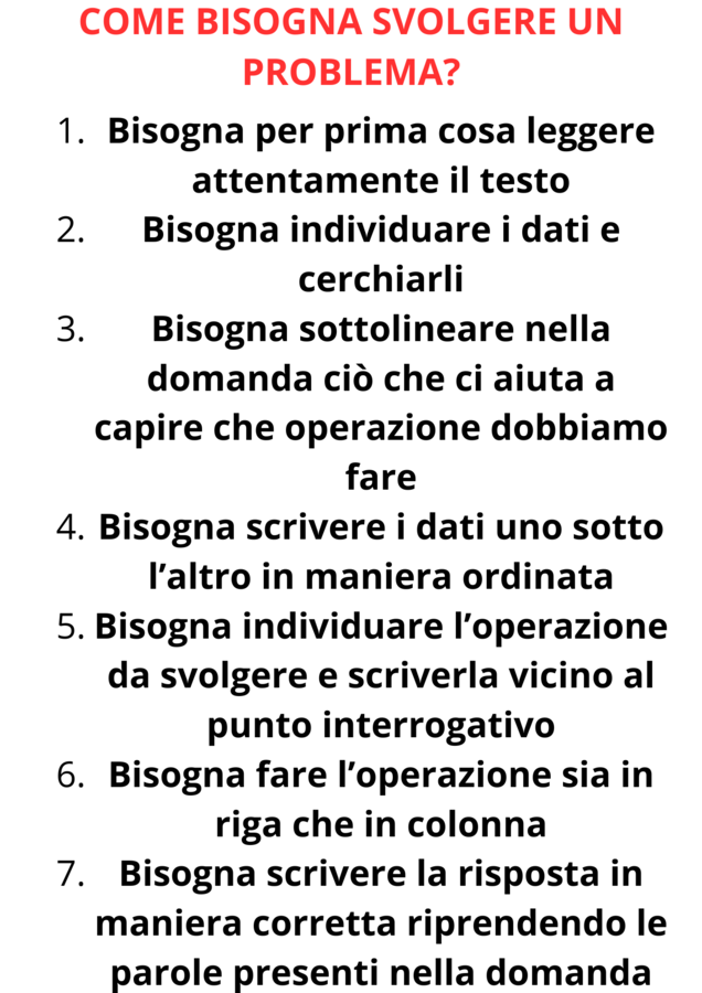 Regola per la risoluzione di un problema